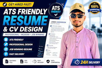 design ats friendly resume and CV