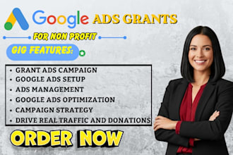 setup google ads grant ads nonprofit campaign ppc grant adswords grant audit