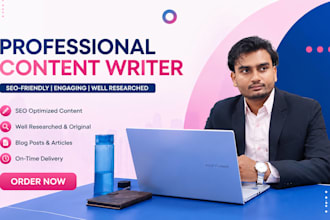 write video script, SEO blog posts, articles