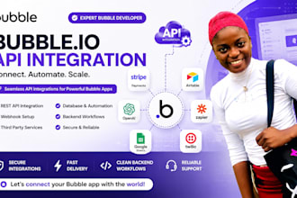 integrate API in bubble io, connect webhook third party apps