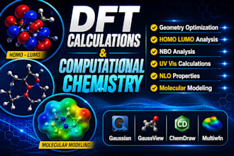 perform dft calculations and computational chemistry research