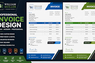 design xero custom invoice professional templates