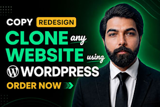 copy clone website, duplicate or redesign website