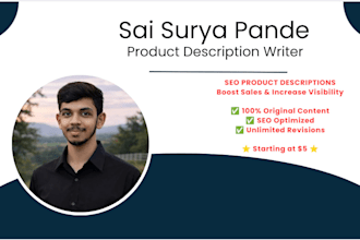 write SEO product descriptions for ecommerce stores