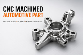do cnc machining, manufacturing automotive parts, solidworks fusion360 step file