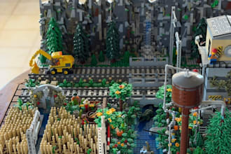 design your custom lego train layout and diorama