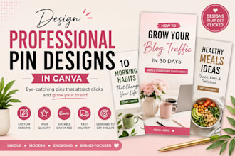 design pinterest pins in canva