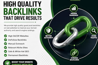 provide high quality guest posts and SEO backlinks