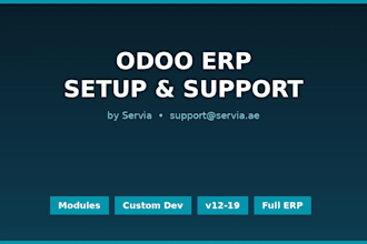 set up, customize and support your odoo erp any version