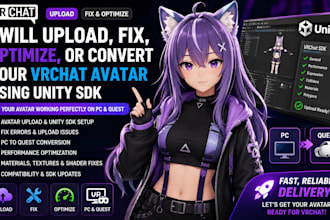 upload fix optimize or convert your vrchat avatar using unity sdk