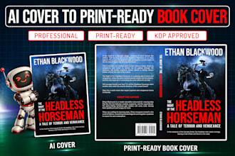 convert your ai book cover into a print ready KDP book cover