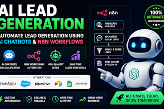 do ai lead generation, automate lead generation using ai chatbots, n8n workflows