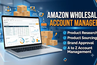 be your expert amazon fba wholesale VA and account manager