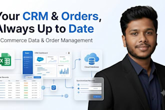 manage your CRM data entry and order tracking for ecommerce