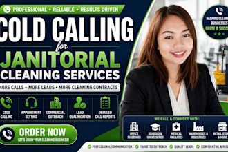 janitorial cold calling, cold calling, janitorial cleaning services, cold caller