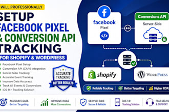setup facebook pixel conversion api tracking for shopify and wordpress