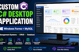 develop a custom c sharp windows desktop application with mysql