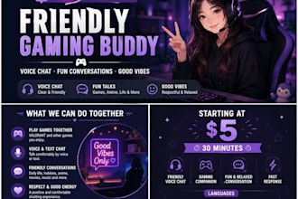 be your friendly gaming buddy for voice chat