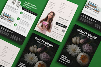design premium business flyer brochure and print design