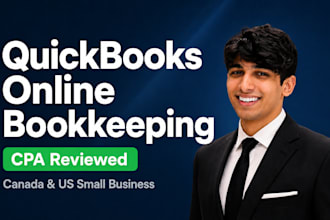 do your bookkeeping and accounting in quickbooks online for US and canada