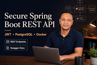build spring boot rest API with jwt and a database