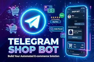 build a telegram shop bot with catalog, cart and payment