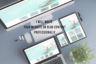 write your website content
