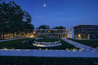 create photorealistic exterior render