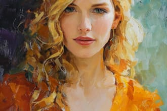 draw digital oil painting