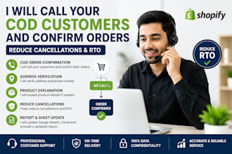 call your cod customers, confirm orders and reduce rto