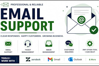 provide professional email customer support and zendesk ticket management