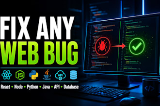 fix react, nodejs, express, API and mern stack bugs