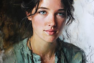 draw digital oil painting