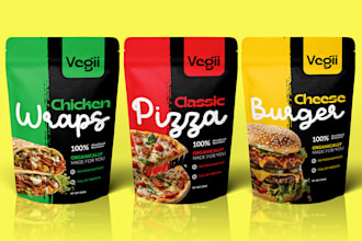 design product packaging, pouch design, maylar bag