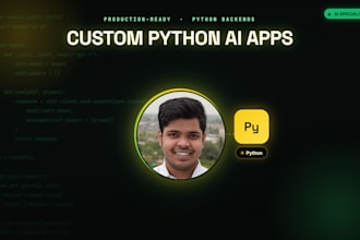 develop custom python ai apps and API integrations
