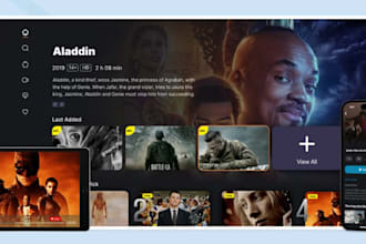 develop iptv app for samsung tizen, lg webos and android TV