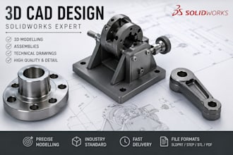 create professional 3d cad models in solidworks