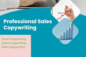 do sales copywriting for your website and email