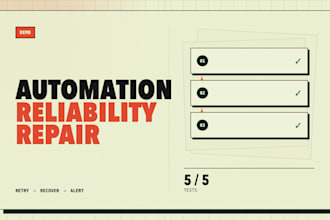 repair flaky API and browser automation