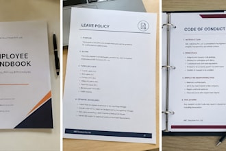 create professional HR policies, sops, and employee documents