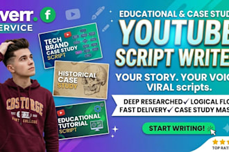research and write an entire youtube script
