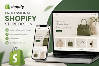 design a professional shopify store with high converting UI UX