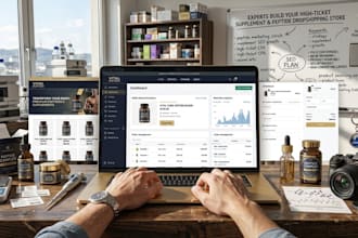 build a shopify dropshipping store for supplement and peptide brands