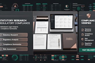perform professional statutory research and regulatory compliance summaries
