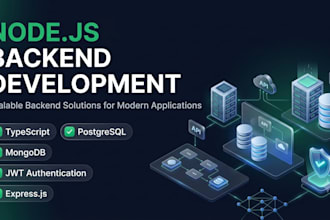 develop a scalable node js backend with typescript and postgresql