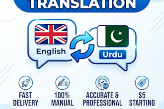 record a clear urdu voice over
