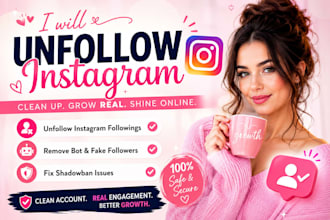 unfollow instagram followings remove bot, fake followers and shadowban issues