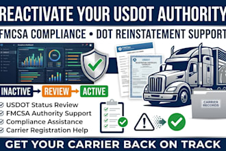 reinstate your inactive usdot number and reactivate fmcsa authority