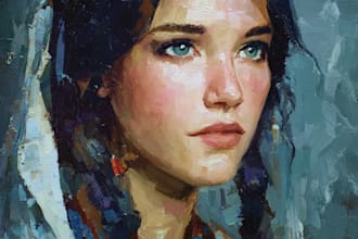 draw digital oil painting
