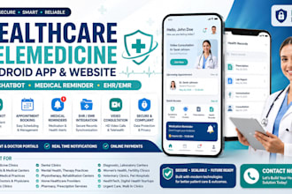 do healthcare telemedicine android app or website chatbot medical reminder ehr